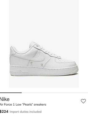 Nike Air Force 1 Low — All White Leather Sneakers